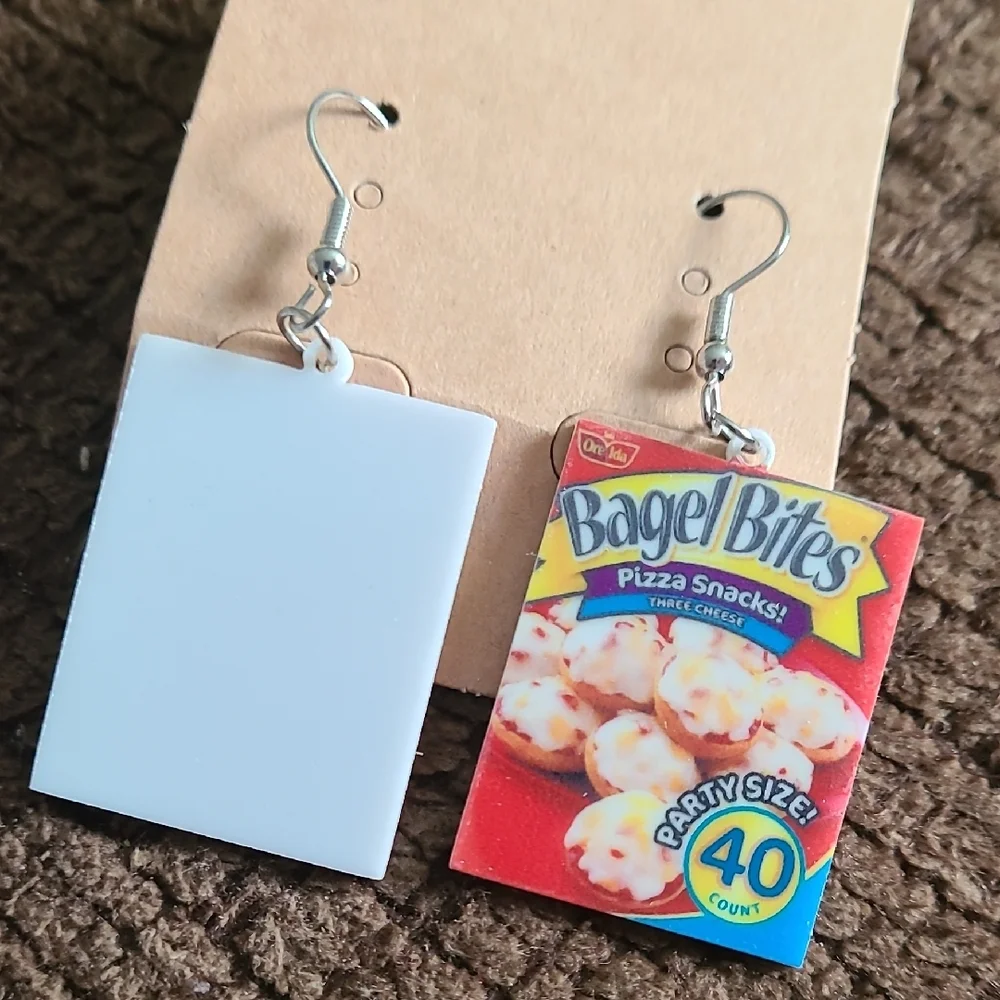 - Bagel Bites Pizza Snacks Earrings